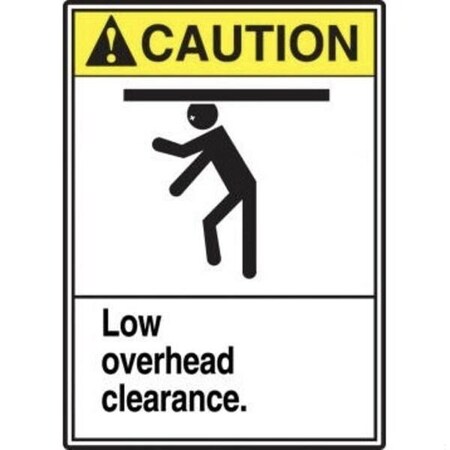Accuform ANSI CAUTION Safety Sign LOW MRCR606VA MRCR606VA